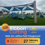 Two Playground Ribbon Cutting’s